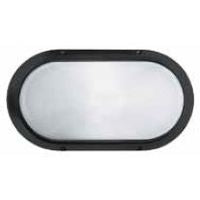 PERFORMANCE LIGHTING    1704    PLAFONIERA DA PARETE OVALE NERO E27 MAX 60W My Store