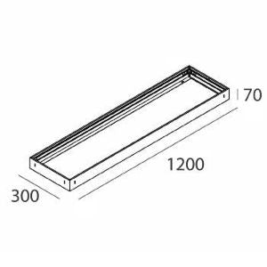 NOVALUX    102087.01    BOX PER PANNELLO LED INSTALLAZIONE DA SOFFITTO My Store