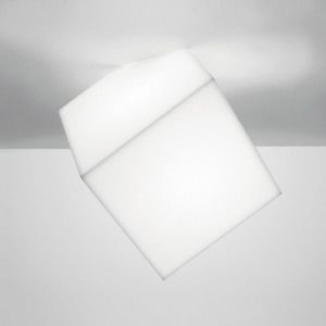 ARTEMIDE 1292010A    EDGE 21 LAMPADA DA PARETE SOFFITTO DIFFUSORE BIANCO 1X20W E27 IP65 My Store