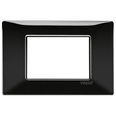 VIMAR   14653.05    SERIE PLANA   PLACCA 3 MODULI COLORE NERO My Store