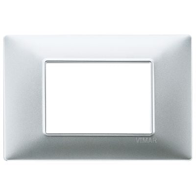 VIMAR    14653.20    SERIE PLANA PLACCA 3 MODULI ARGENTO OPACO My Store