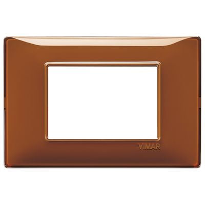 VIMAR    14653.49    SERIE PLANA PLACCA 3 MODULI REFLEX TABACCO My Store