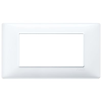 VIMAR   14654.01    SERIE PLANA PLACCA 4 MODULI COLORE BIANCO My Store