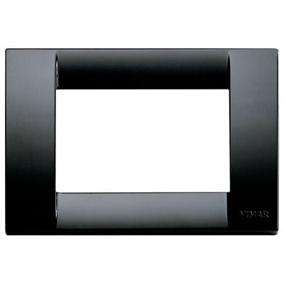 VIMAR 16743.16 SERIE IDEA PLACCA CLASSICA 3 MODULI COLORE NERO My Store