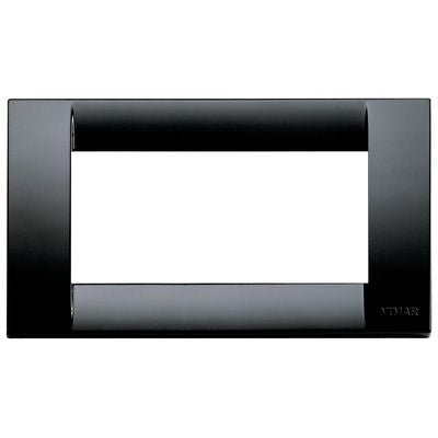 VIMAR   16744.16    SERIE IDEA PLACCA CLASSICA 4 MODULI COLORE NERO My Store