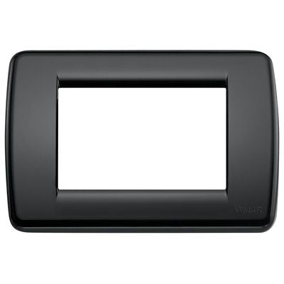 VIMAR   16763.16    SERIE IDEA PLACCA RONDO 3 MODULI COLORE NERO My Store