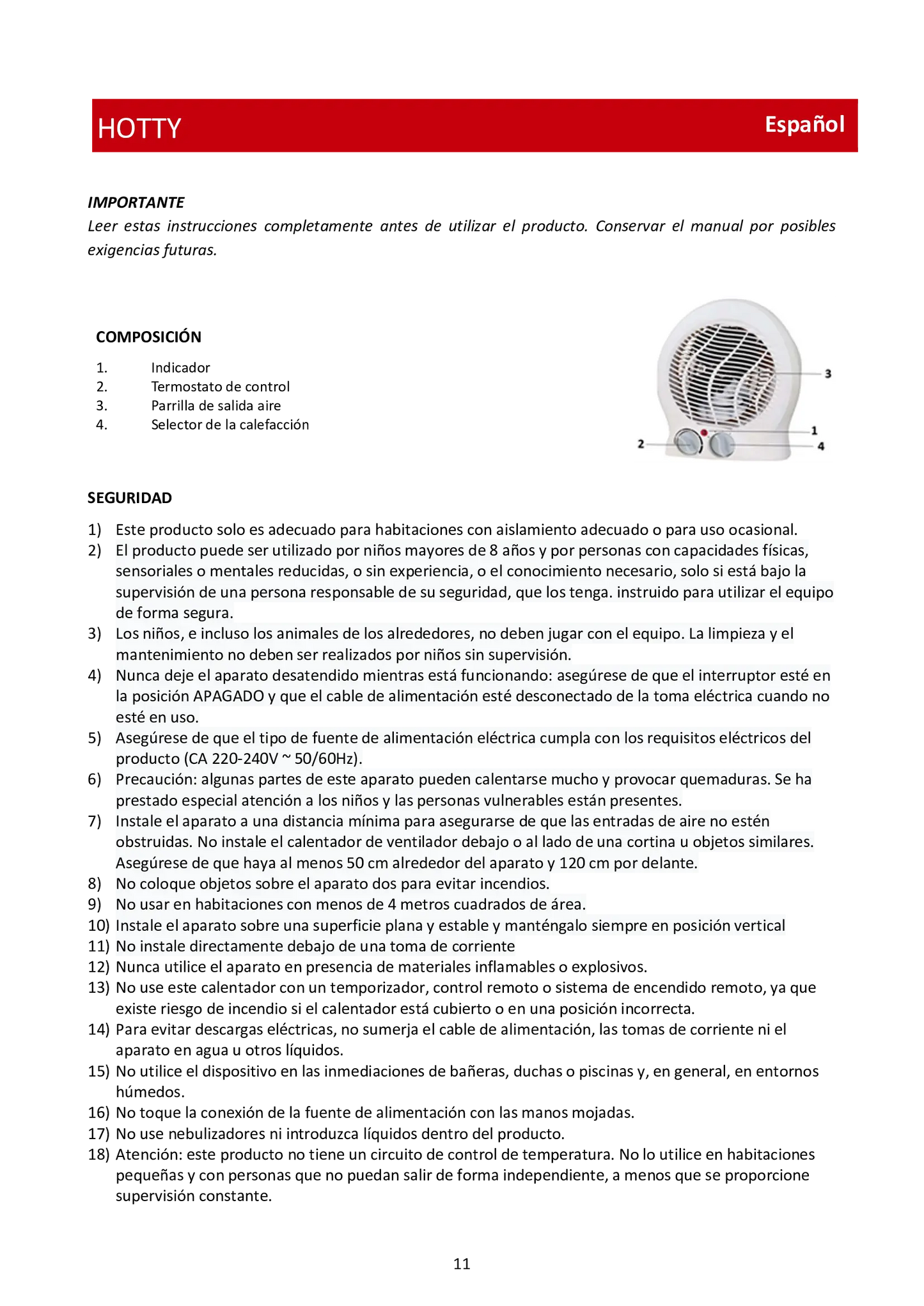 MELCHIONI     158640022    TERMOVENTILATORE FAMILY HOTTY My Store