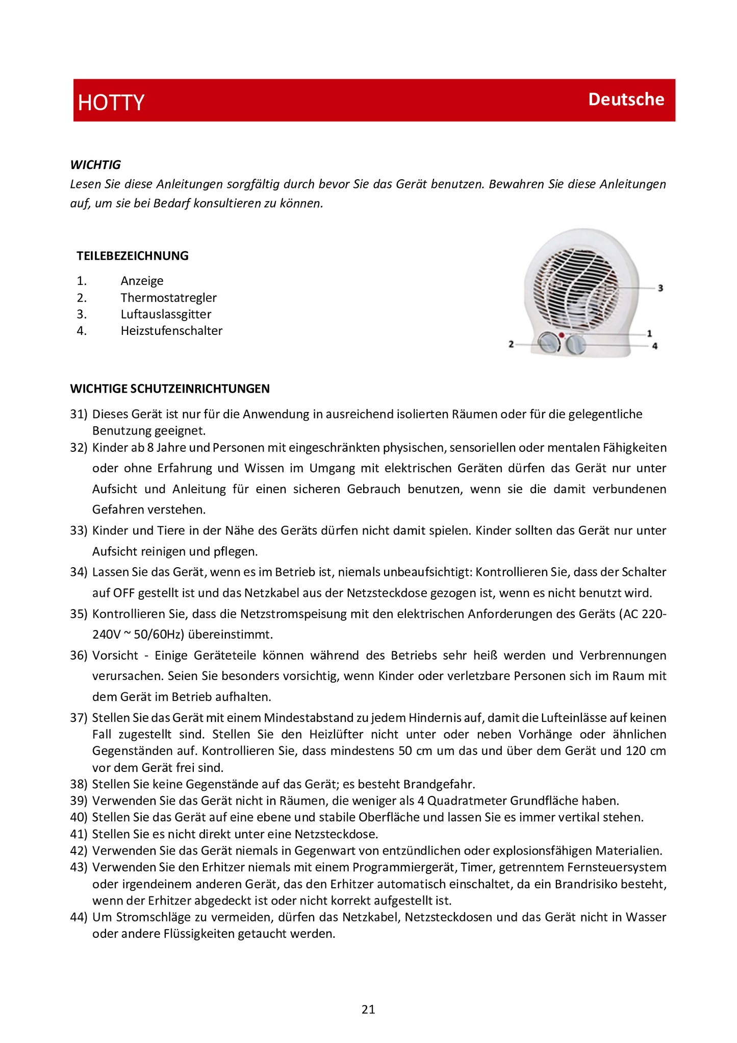 MELCHIONI 158640022 TERMOVENTILATORE FAMILY HOTTY