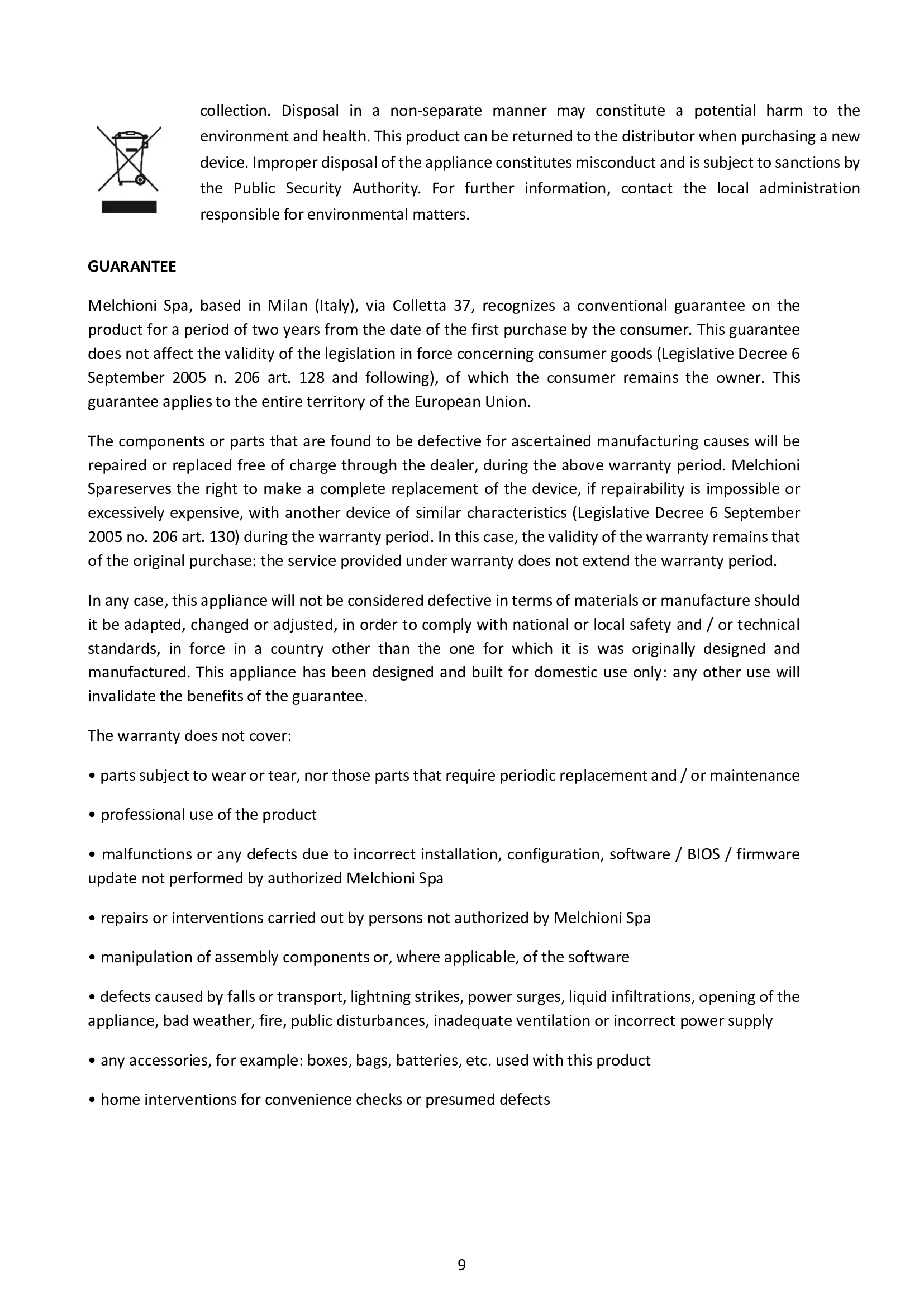 MELCHIONI     158640022    TERMOVENTILATORE FAMILY HOTTY My Store