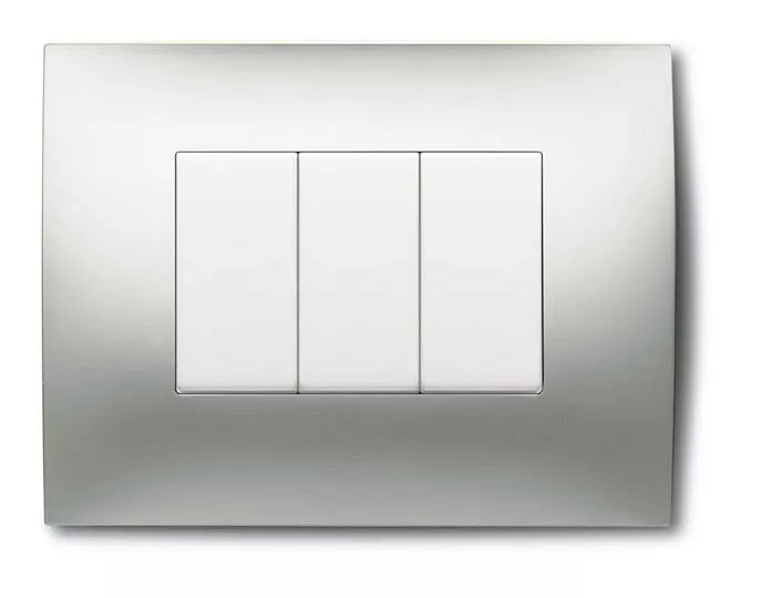 ABB   2CSK0316CH    PLACCA 3 MODULI CROMO SATINATO My Store