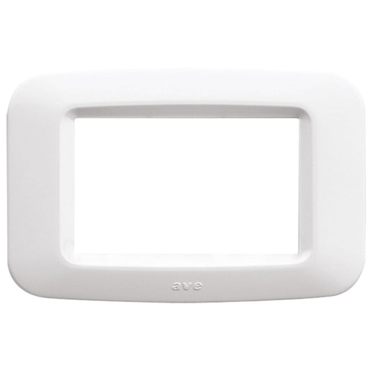 AVE   45PY03BB    PLACCA IN TECNOPOLIMERO YES 3 MODULI BIANCO BANQUISE My Store