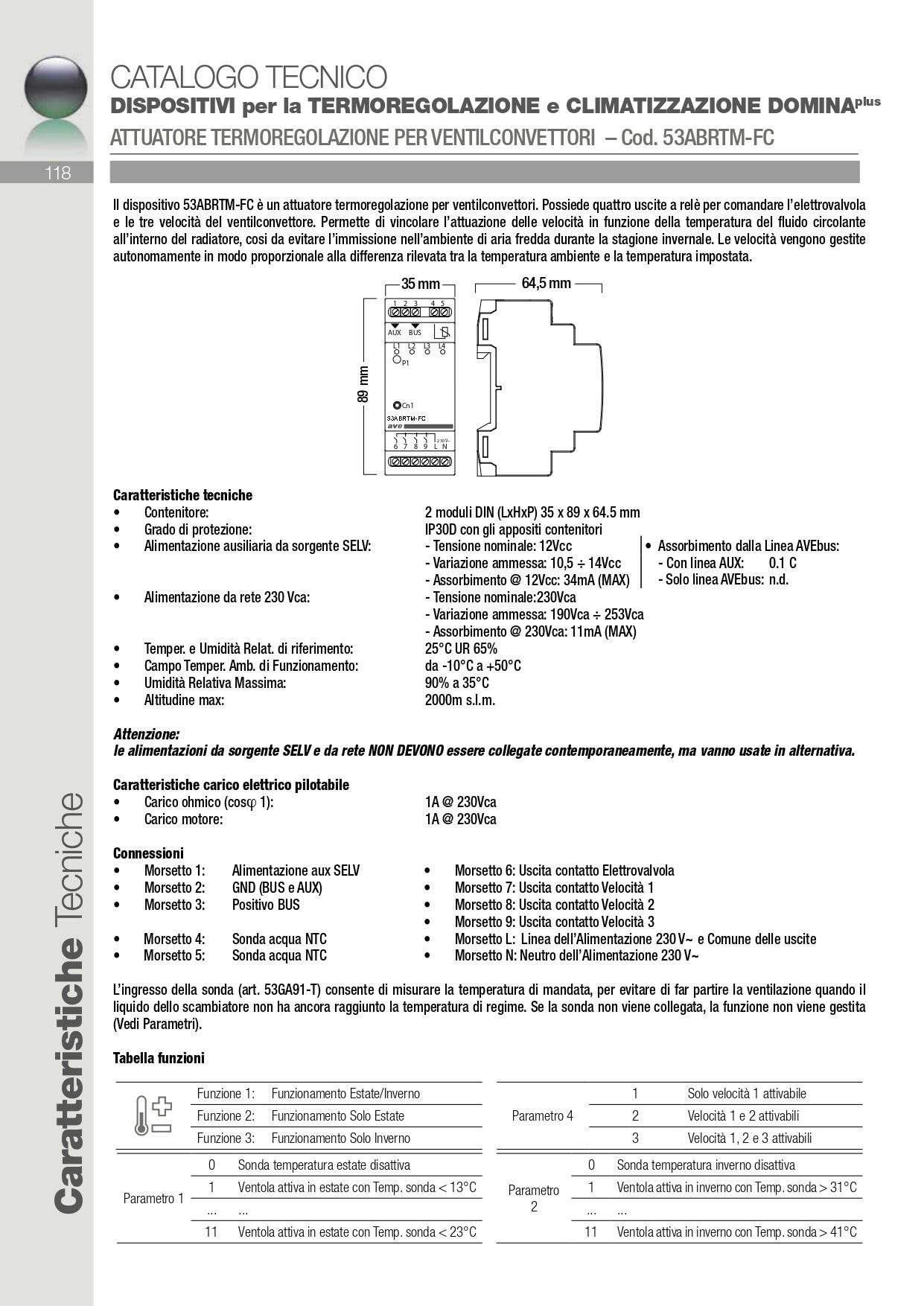 AVE   53ABRTM-FC    ATTUATORE AVEBUS PER CONTROLLO TERMOREGOLAZIONE My Store