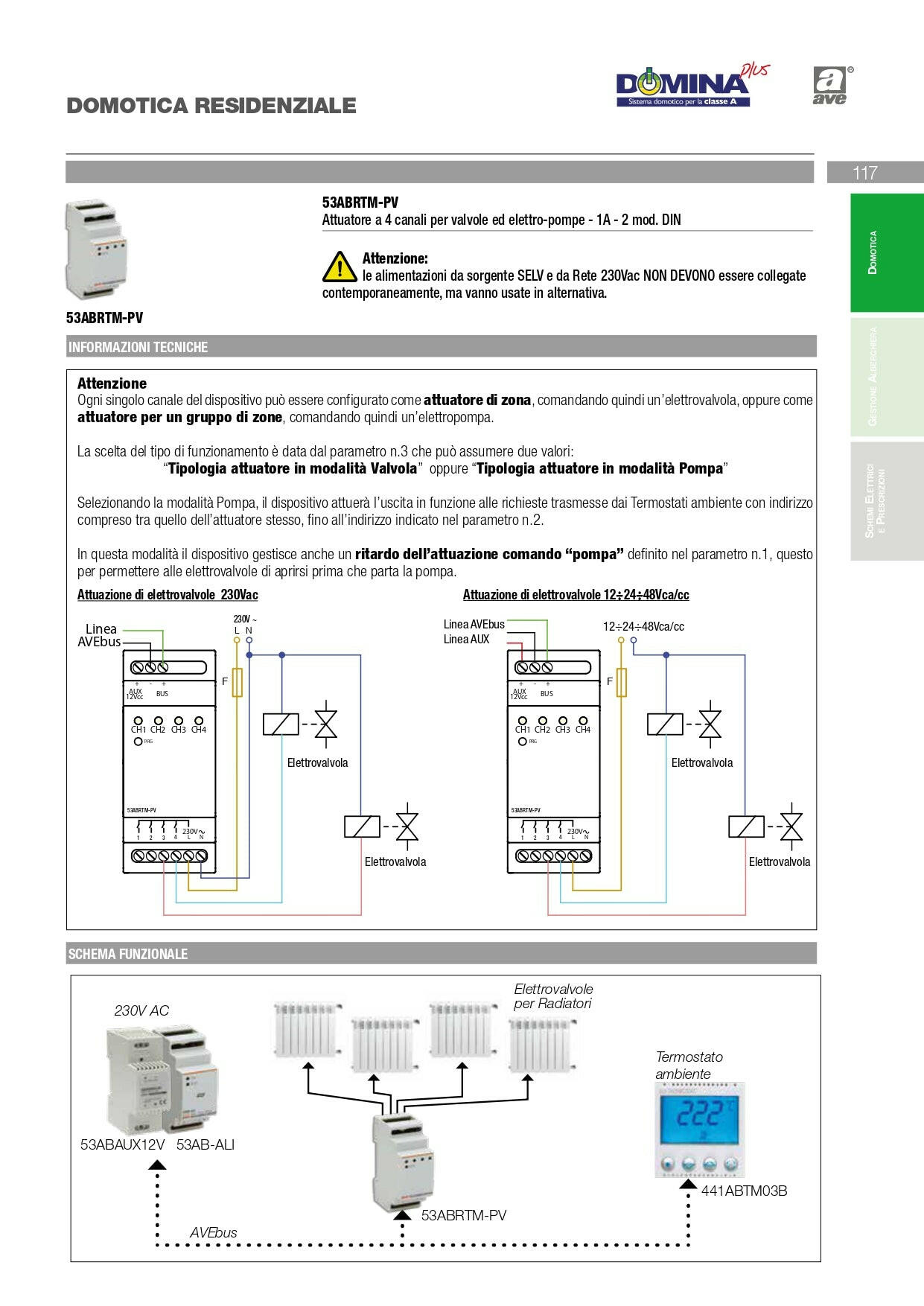 AVE   53ABRTM-PV    ATTUATORE AVEBUS PER CONTROLLO TERMOREGOLAZIONE My Store