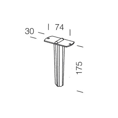 DISANO 119    PICCHETTO COLORE NERO IN_NYLON DA INTERRAMENTO My Store