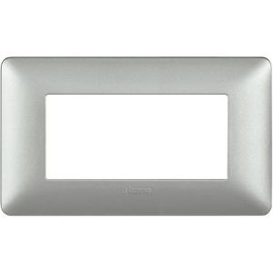 BTICINO AM4804MSL SERIE MATIX PLACCA 4 MODULI SILVER My Store
