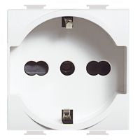 BTICINO AM5440/16 SERIE MATIX PRESA BIPASSO/SCHUKO 2P+T 10/16A BIANCO My Store