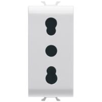 GEWISS   GW10203    SERIE CHORUS PRESA BIPASSO 2P+T 10/16A BIANCO My Store