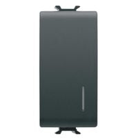 GEWISS   GW12052    SERIE CHORUS DEVIATORE 1P 16A ILLUMINABILE NERO My Store