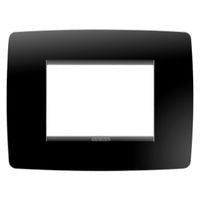 GEWISS    GW16103TN    SERIE CHORUS PLACCA ONE 3 MODULI NERO TONER My Store