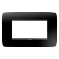 GEWISS   GW16104TN    SERIE CHORUS PLACCA ONE 4 MODULI NERO TONER My Store