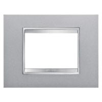 GEWISS   GW16203VT    SERIE CHORUS PLACCA LUX 3 MODULI COLORE TITANIO My Store