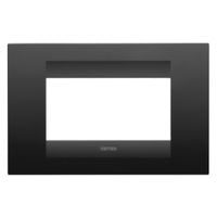 GEWISS    GW16404VN    SERIE CHORUS PLACCA 4 MODULI NERO SATINATO My Store