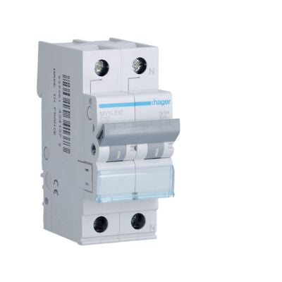HAGER     MYN510      INTERRUT. MAGNETOT.  1P+N 10A 4,5KA CURVA C My Store