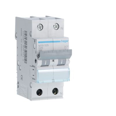 HAGER    MYN525      INTERRUT. MAGNETOT. 1P+N 25A 4,5KA CURVA C My Store