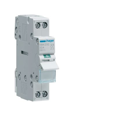 HAGER    SBN232       SEZIONATORE 2 P 32A 230VAC My Store
