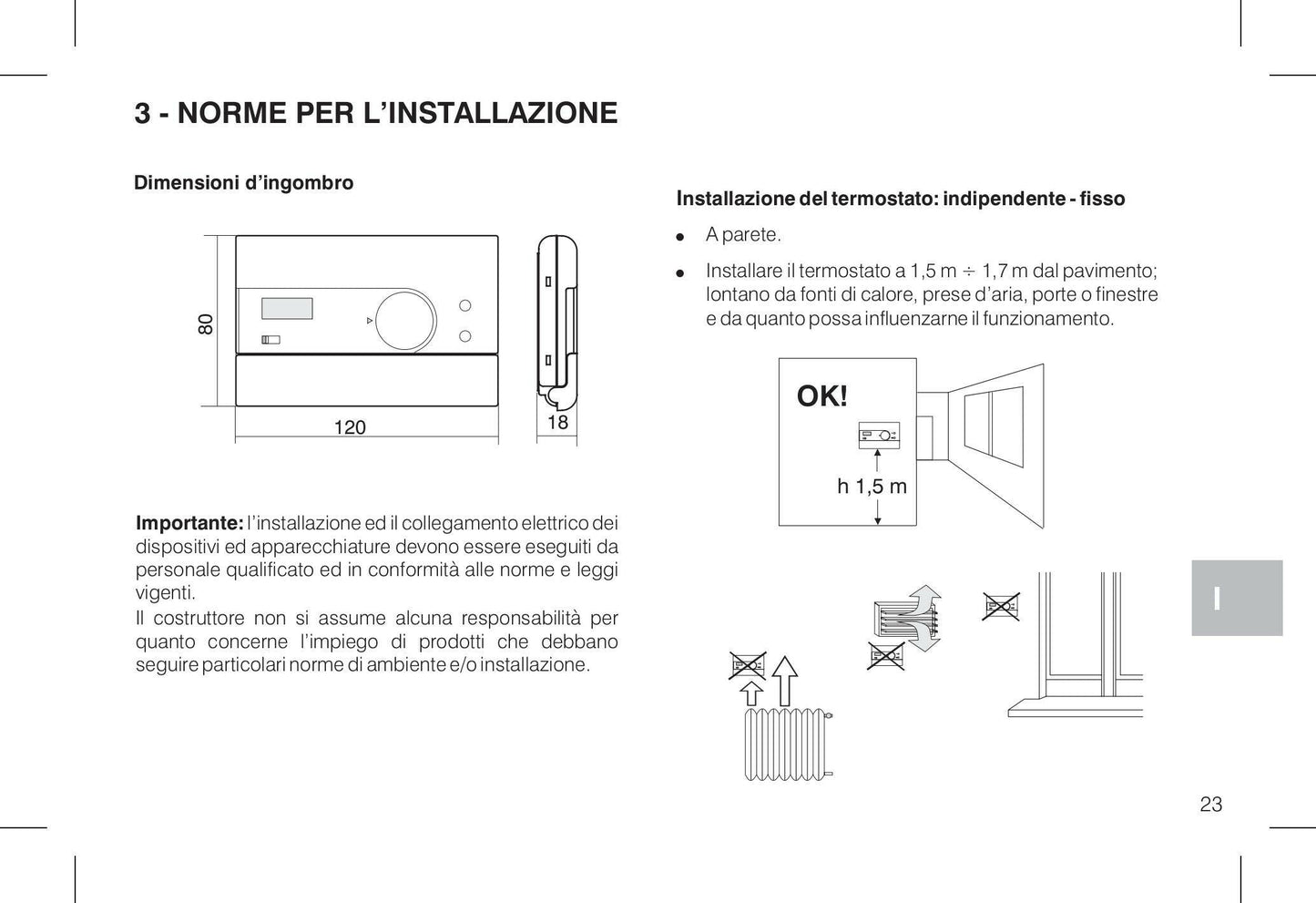 PERRY TE 400B TERMOSTATO ELETTRONICO