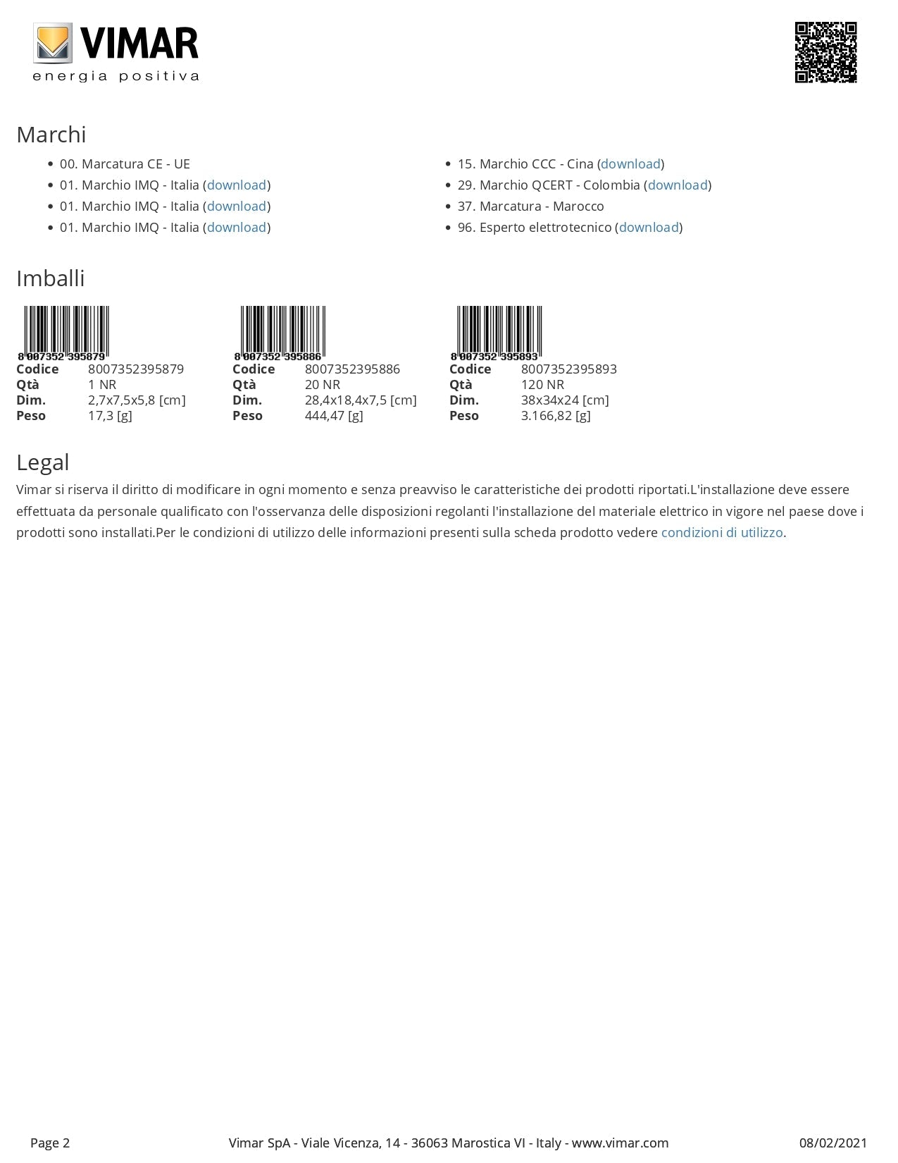 VIMAR    V51921     SUPPORTO 1MOD. ADATTATORE GUIDA DIN My Store