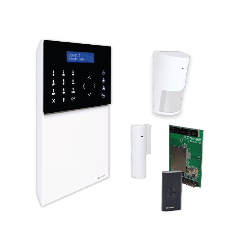 COMELIT KSW32411L - Kit Antintrusione Wireless 32 Zone Secur Hub 4G WiFi - Gieffeshop ANTIFURTI COMELIT