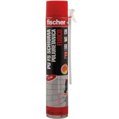 FISCHER 542395 SCHIUMA POLIURETANICA MONOCOMPONENTE ANTIFUOCO 750ML - Gieffeshop ATTREZZATURA LAVORO My Store