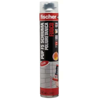 FISCHER 542396 SCHIUMA POLIURETANICA RESISTENTE AL FUOCO 750ML - Gieffeshop ATTREZZATURA LAVORO My Store