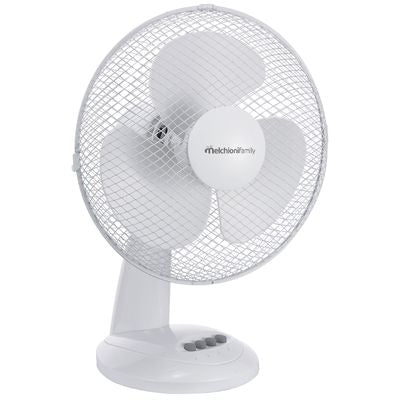 MELCHIONI 118620056 VENTILATORE TAVOLO OSCILLANTE 40W 230VAC - Gieffeshop CLIMATIZZAZIONE My Store