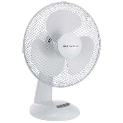 MELCHIONI 118620056 VENTILATORE TAVOLO OSCILLANTE 40W 230VAC - Gieffeshop CLIMATIZZAZIONE My Store