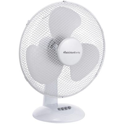 MELCHIONI 118620057 VENTILATORE TAVOLO OSCILLANTE 40W 230VAC - Gieffeshop CLIMATIZZAZIONE My Store
