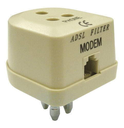 MELCHIONI 433329835 FILTRO ADSL SPINA/PRESA 3P - Gieffeshop Serie Civili My Store