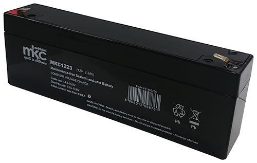 MELCHIONI 491460206 BATTERIA RICARICABILE PIOMBO 12VDC 2,3AH - Gieffeshop BATTERIE My Store