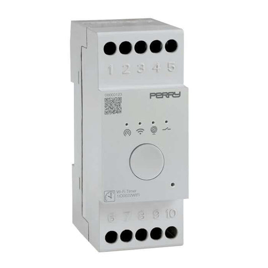 PERRY 0022WIFI INTERRUTTORE ORARIO WIFI 2 MODULI DIN - Gieffeshop INDUSTRIALE My Store