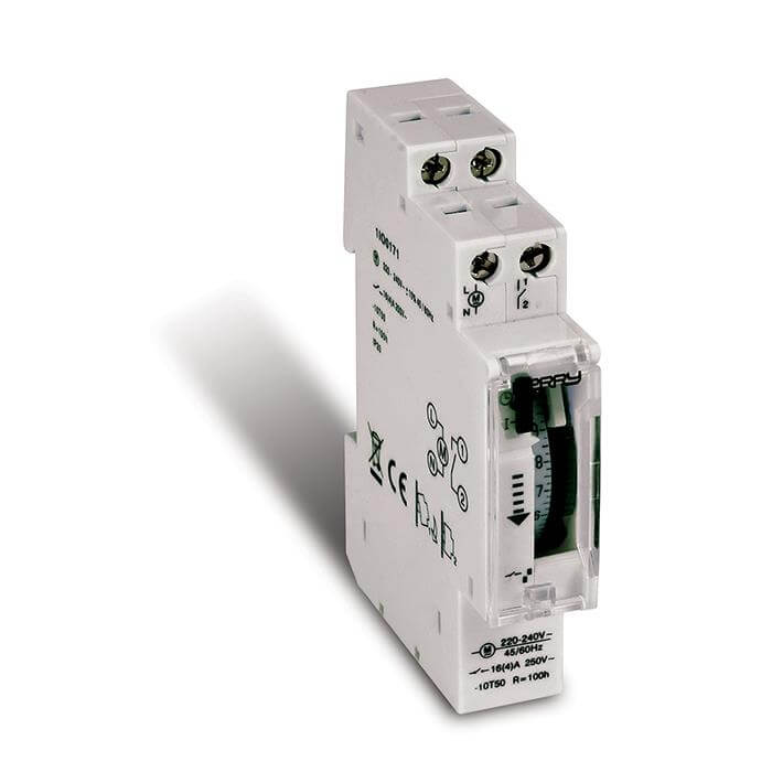 PERRY 0171 INTERRUTTORE ORARIO ANALOGICO GIORNALIERO - Gieffeshop INDUSTRIALE My Store