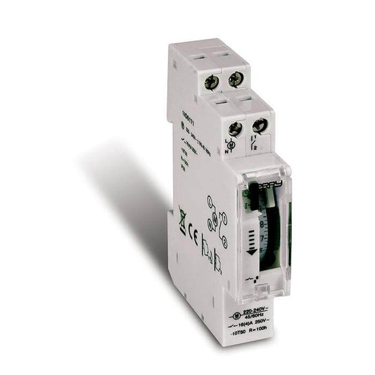 PERRY 0171 INTERRUTTORE ORARIO ANALOGICO GIORNALIERO - Gieffeshop INDUSTRIALE My Store