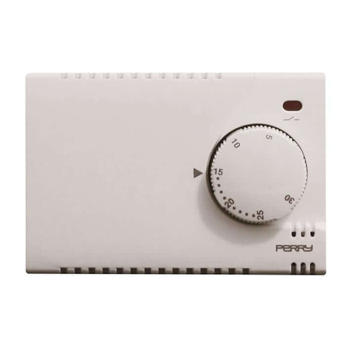 PERRY TE301/MC TERMOSTATO ELETTRONICO INCASSO BIANCO - Gieffeshop Termostato My Store