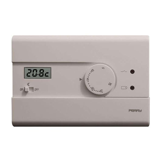 PERRY TE400/B TERMOSTATO ELETTRONICO DISPLAY LCD - Gieffeshop Termostato My Store
