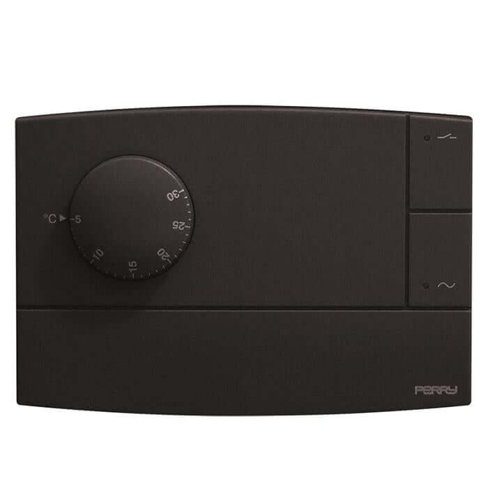 PERRY TE500A TERMOSTATO ELETTRONICO PARETE CON SPIA - Gieffeshop Termostato My Store