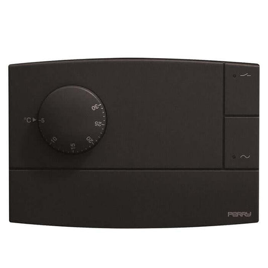 PERRY TE500A TERMOSTATO ELETTRONICO PARETE CON SPIA - Gieffeshop Termostato My Store