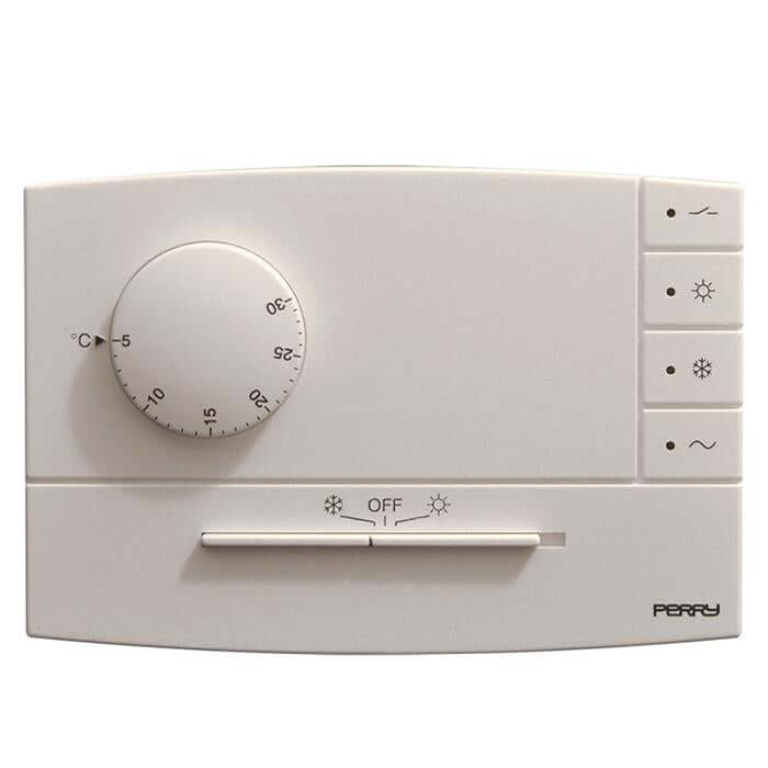 PERRY TE503B TERMOSTATO ELETTRONICO PARETE BIANCO - Gieffeshop Termostato My Store