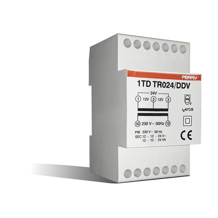 PERRY TR024/DDV TRASFORMATORE SICUREZZA SERVIZIO CONTINUO 24VA - Gieffeshop INDUSTRIALE My Store