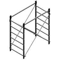 Ponteggio FACAL AMMP - Professionale 6 Gradini 4 Ruote Freno Piano Botola 1,8m Alluminio - Gieffeshop Scale e Ponteggi FACAL