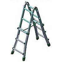 Scala FACAL BK2 - Universale Alluminio 4+4 Gradini Multiposizione 4,30mt Cerniere Fuse TUV - Gieffeshop Scale e Ponteggi FACAL